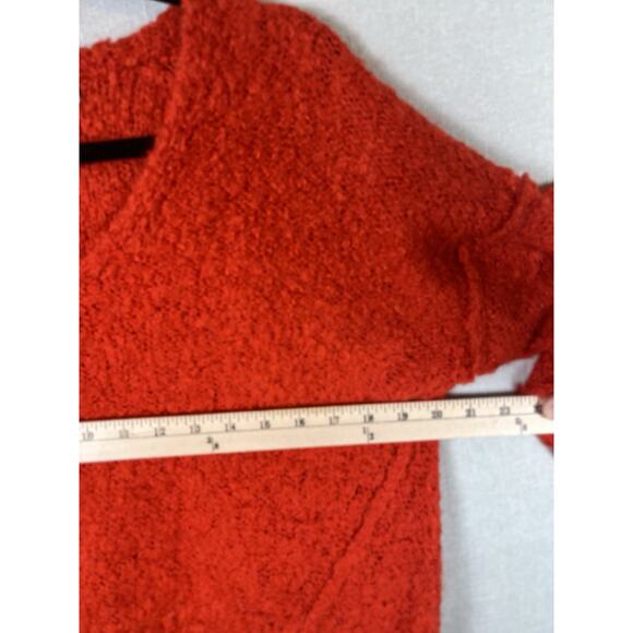 Michael Stars V Neck Sweater Size Small Solana Wool Blend Cozy Knit Raw Relaxed - Picture 3 of 7